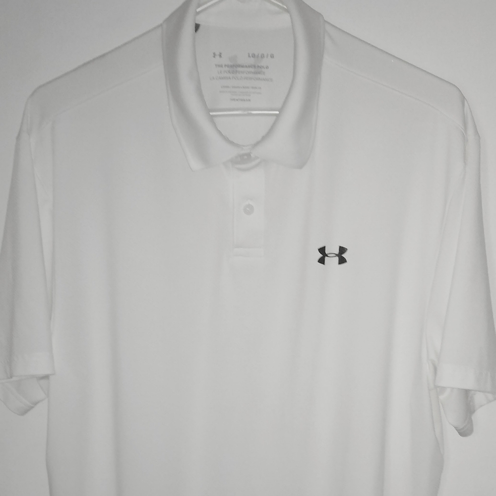 UNDER ARMOUR PERFORMANCE GOLF POLO SHIRT SIZE LARGE